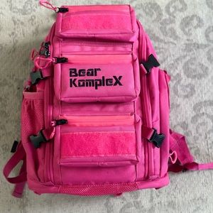 Bear Komplex pink mini military backpack